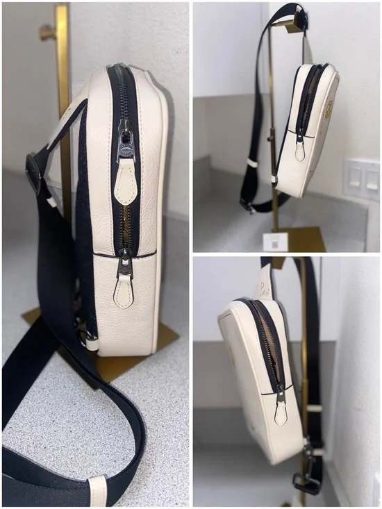 Coach Sullivan Pack Leather Sling Bag Chalk Multi Chest Crossbody Unisex NWOT - Picture 8 of 13